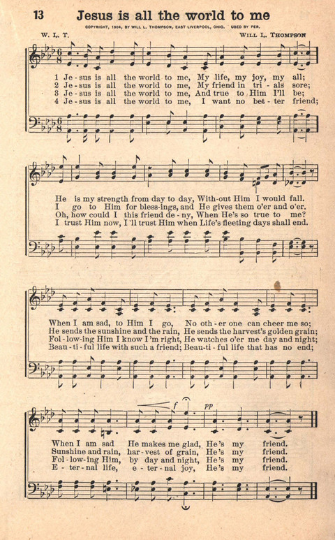 Bethany Hymns: A compilation of Choice Songs and Hymns page 13