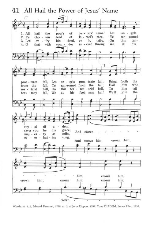 Baptist Hymnal (1975 ed) page 38