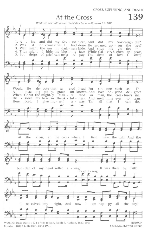 Baptist Hymnal 1991 page 123