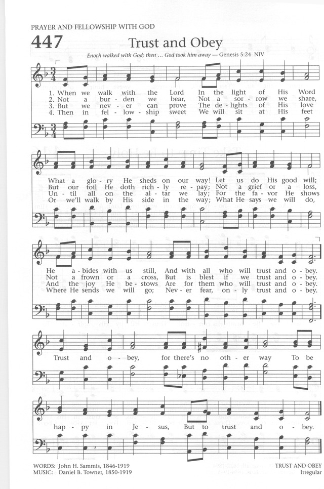 Baptist Hymnal 1991 page 398