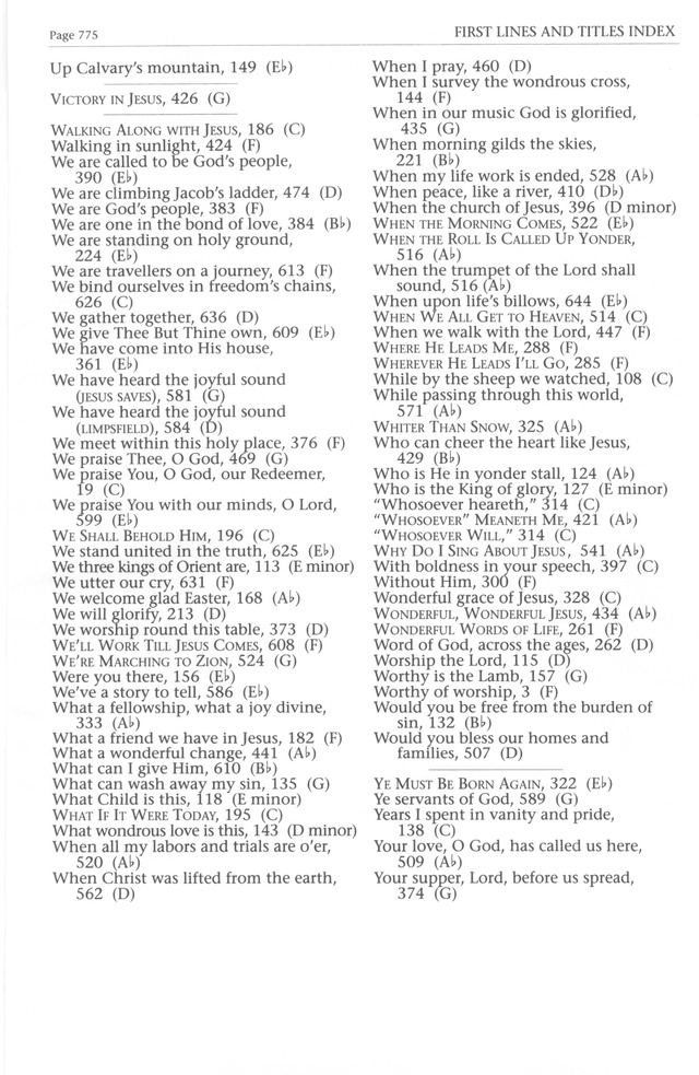 Baptist Hymnal 1991 page 657