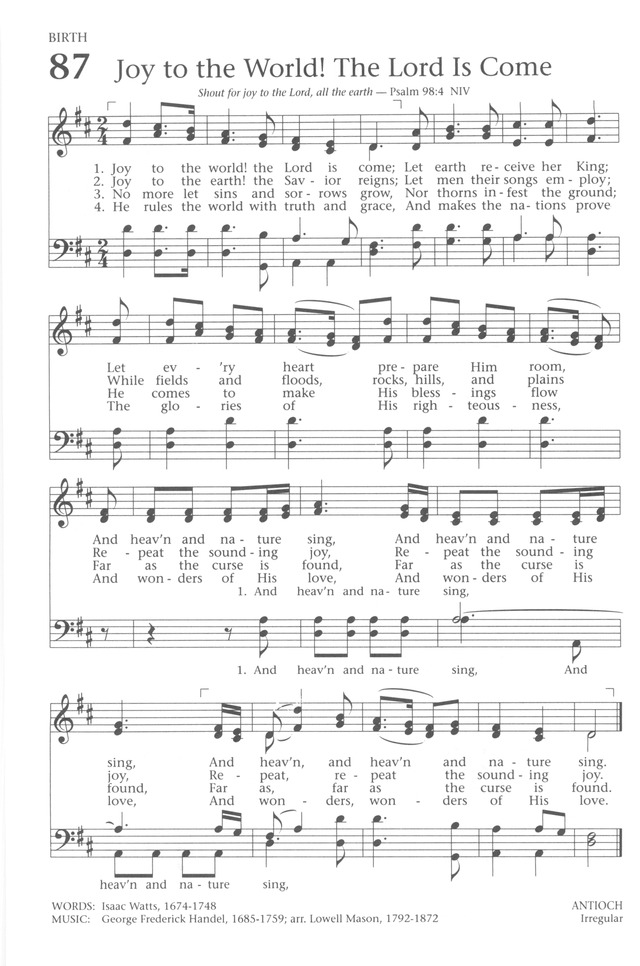 Baptist Hymnal 1991 page 78