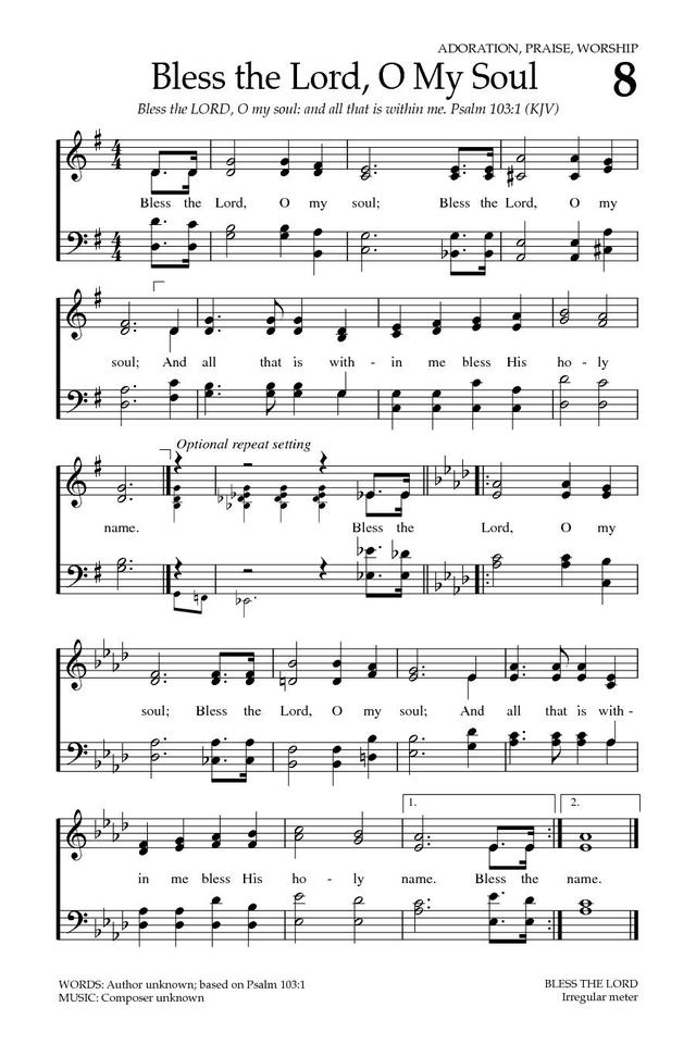 Baptist Hymnal 2008 page 12