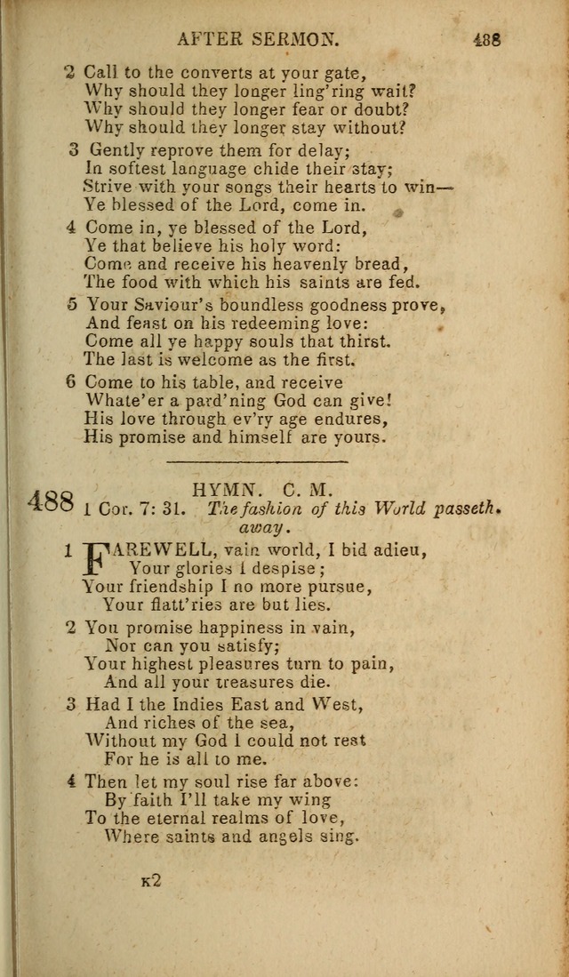 The Baptist Hymn Book: original and selected: in two parts page 291