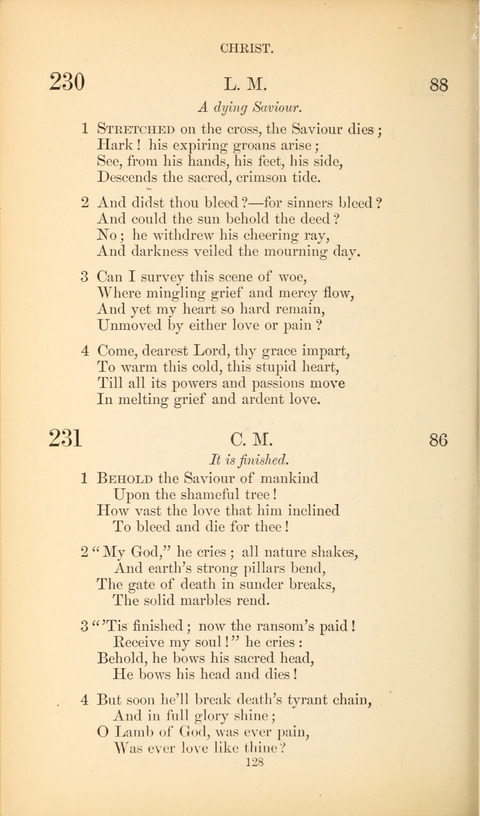 The Baptist Hymn Book page 128