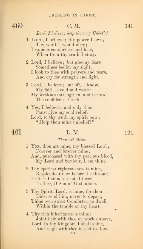 The Baptist Hymn Book page 251
