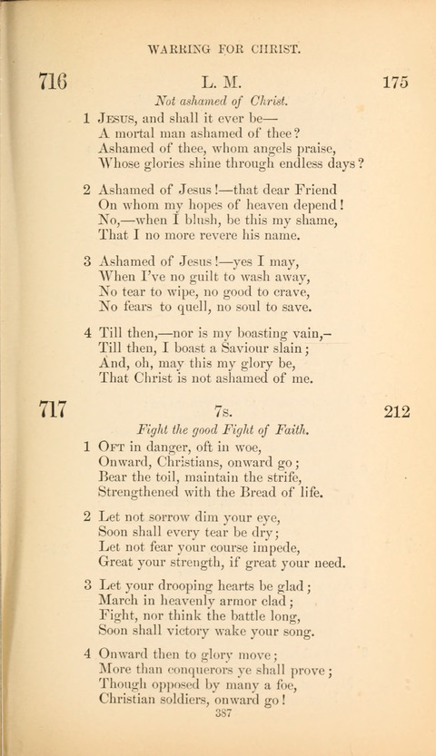 The Baptist Hymn Book page 387