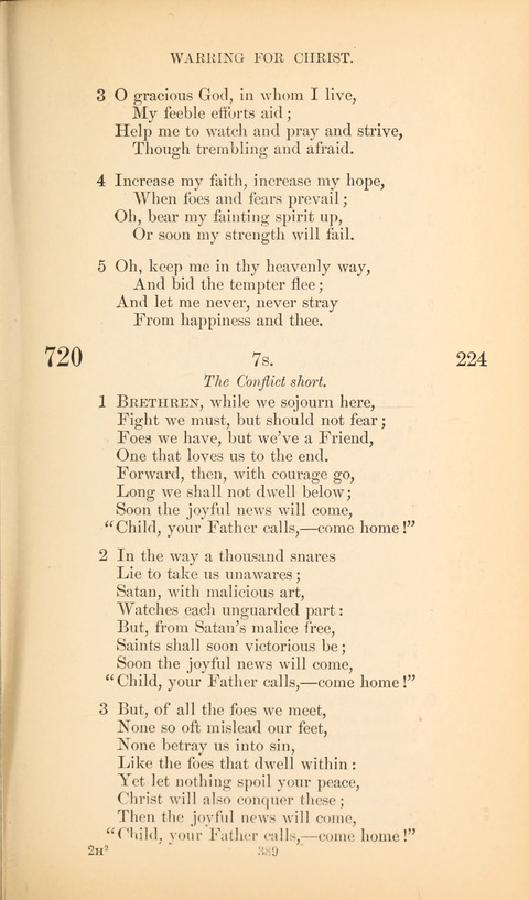 The Baptist Hymn Book page 389