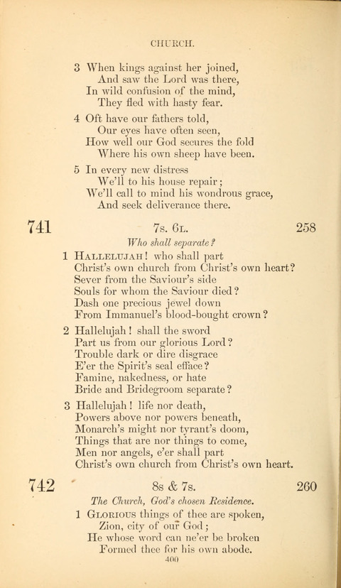 The Baptist Hymn Book page 400