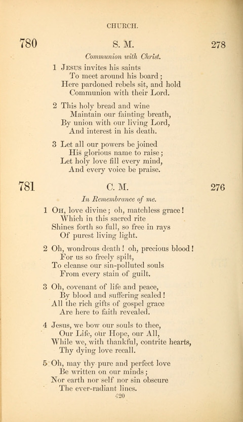 The Baptist Hymn Book page 420