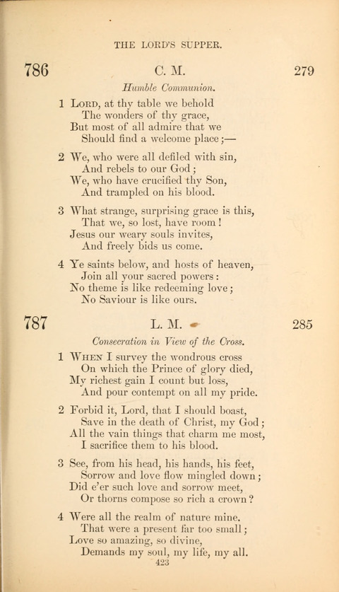 The Baptist Hymn Book page 423