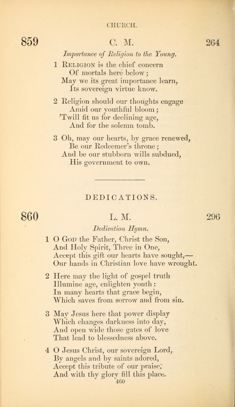 The Baptist Hymn Book page 460