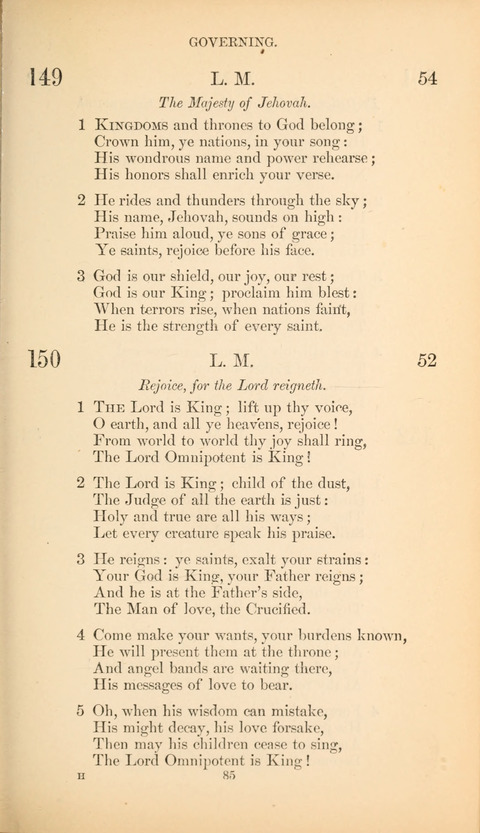 The Baptist Hymn Book page 85