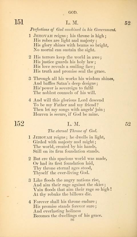 The Baptist Hymn Book page 86