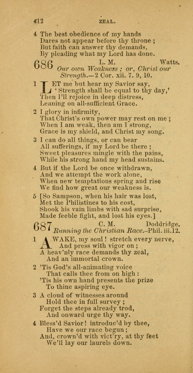 The Baptist Hymn Book: comprising a large and choice collection of psalms, hymns and spiritual songs, adapted to the faith and order of the Old School, or Primitive Baptists (2nd stereotype Ed.) page 414
