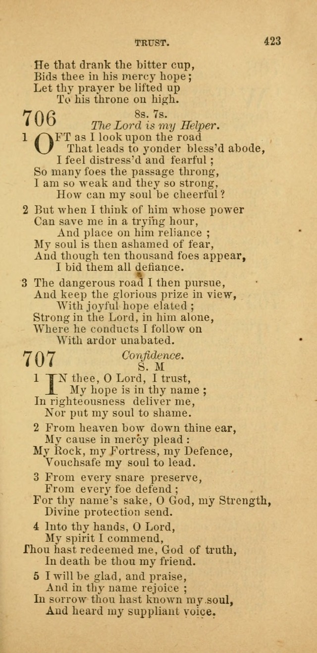 The Baptist Hymn Book: comprising a large and choice collection of psalms, hymns and spiritual songs, adapted to the faith and order of the Old School, or Primitive Baptists (2nd stereotype Ed.) page 425