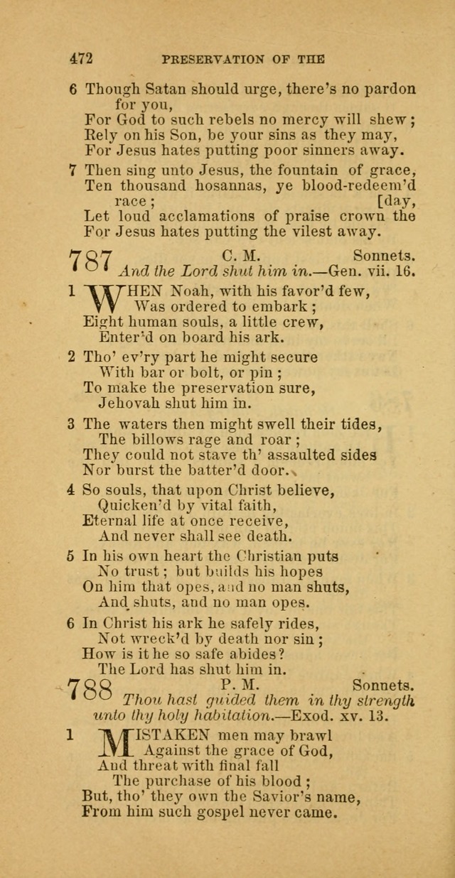 The Baptist Hymn Book: comprising a large and choice collection of psalms, hymns and spiritual songs, adapted to the faith and order of the Old School, or Primitive Baptists (2nd stereotype Ed.) page 474