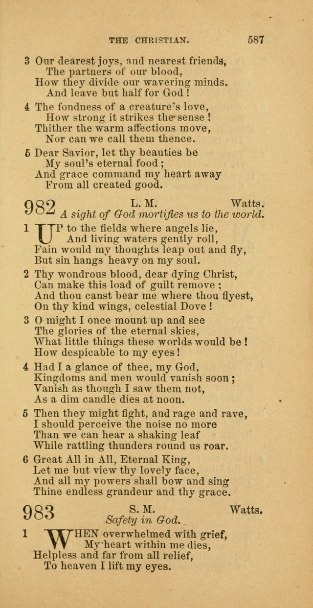 The Baptist Hymn Book: comprising a large and choice collection of psalms, hymns and spiritual songs, adapted to the faith and order of the Old School, or Primitive Baptists (2nd stereotype Ed.) page 589
