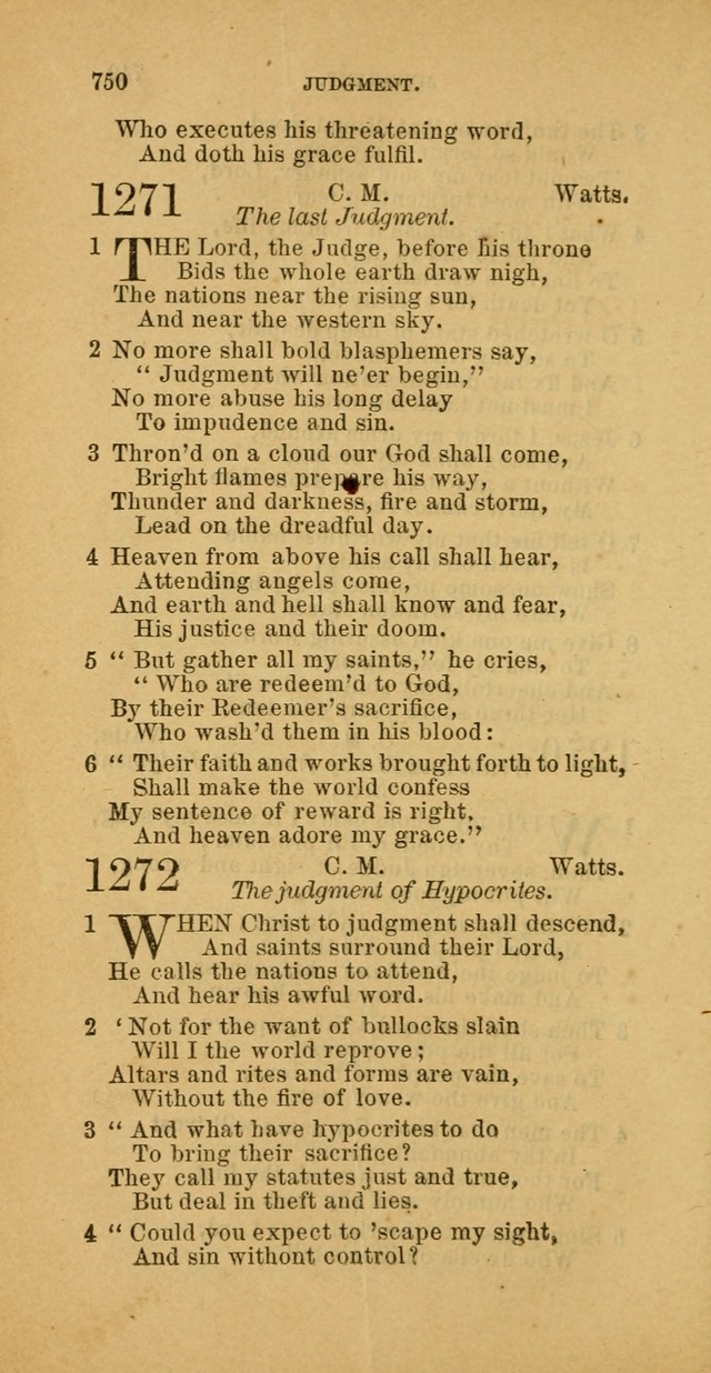 The Baptist Hymn Book: comprising a large and choice collection of psalms, hymns and spiritual songs, adapted to the faith and order of the Old School, or Primitive Baptists (2nd stereotype Ed.) page 754