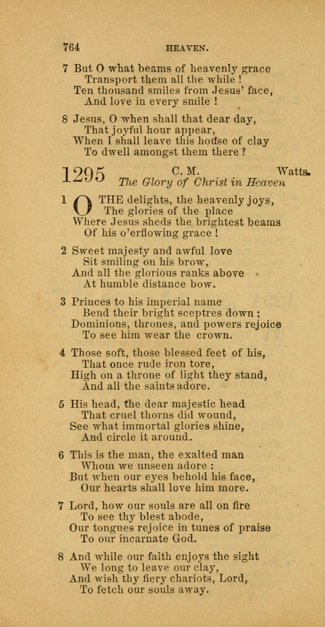 The Baptist Hymn Book: comprising a large and choice collection of psalms, hymns and spiritual songs, adapted to the faith and order of the Old School, or Primitive Baptists (2nd stereotype Ed.) page 768