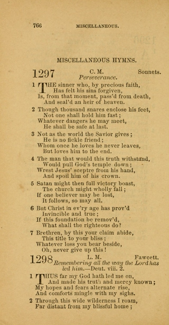 The Baptist Hymn Book: comprising a large and choice collection of psalms, hymns and spiritual songs, adapted to the faith and order of the Old School, or Primitive Baptists (2nd stereotype Ed.) page 770