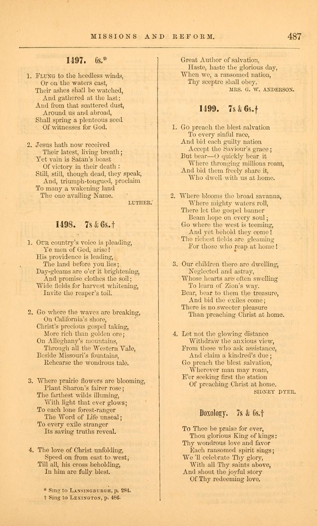 The Baptist Hymn and Tune Book: being "The Plymouth Collection" enlarged and adapted to the use of Baptist churches page 541