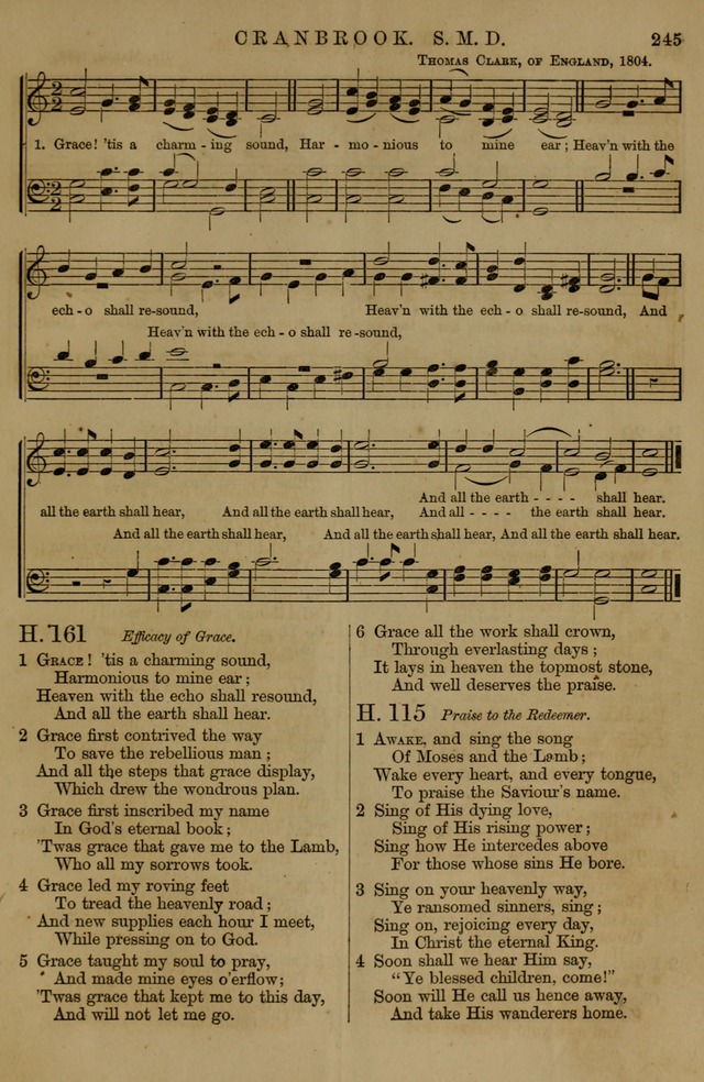 Book of Hymns and Tunes, comprising the psalms and hymns for the worship of God, approved by the general assembly of 1866, arranged with appropriate tunes... by authority of the assembly of 1873 page 243