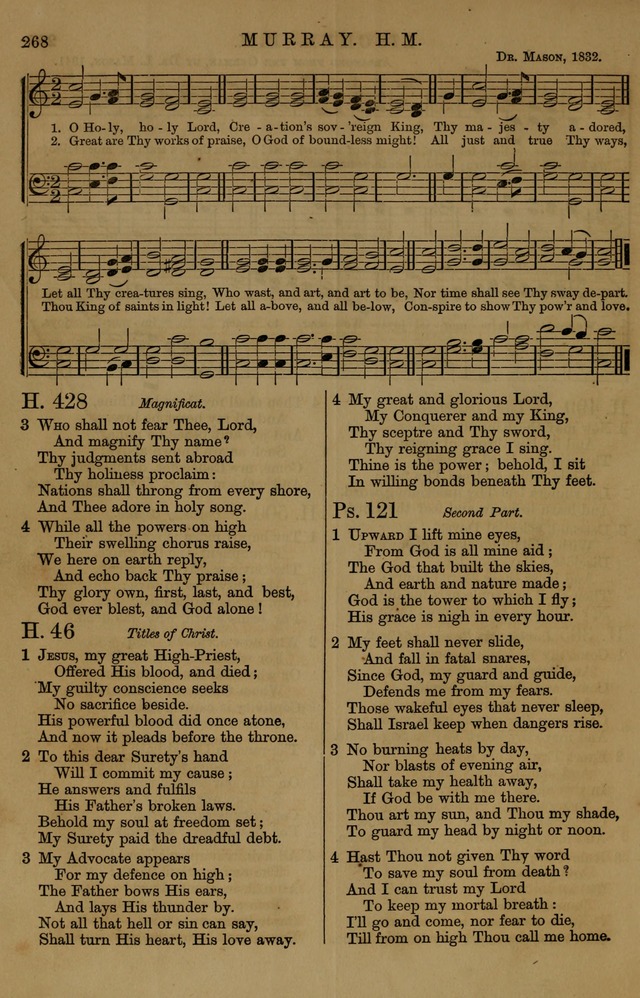 Book of Hymns and Tunes, comprising the psalms and hymns for the worship of God, approved by the general assembly of 1866, arranged with appropriate tunes... by authority of the assembly of 1873 page 266