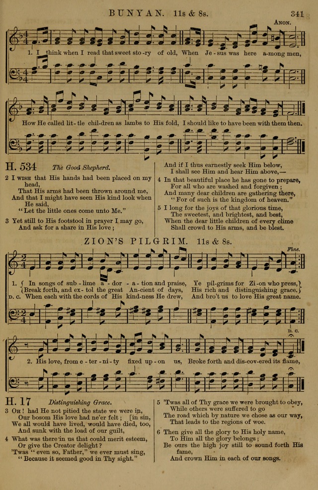 Book of Hymns and Tunes, comprising the psalms and hymns for the worship of God, approved by the general assembly of 1866, arranged with appropriate tunes... by authority of the assembly of 1873 page 339