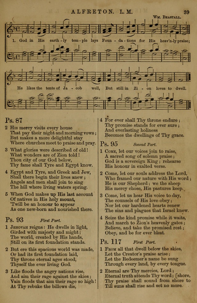 Book of Hymns and Tunes, comprising the psalms and hymns for the worship of God, approved by the general assembly of 1866, arranged with appropriate tunes... by authority of the assembly of 1873 page 35