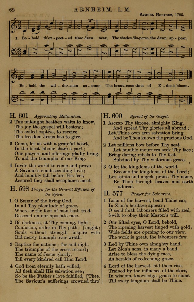 Book of Hymns and Tunes, comprising the psalms and hymns for the worship of God, approved by the general assembly of 1866, arranged with appropriate tunes... by authority of the assembly of 1873 page 58