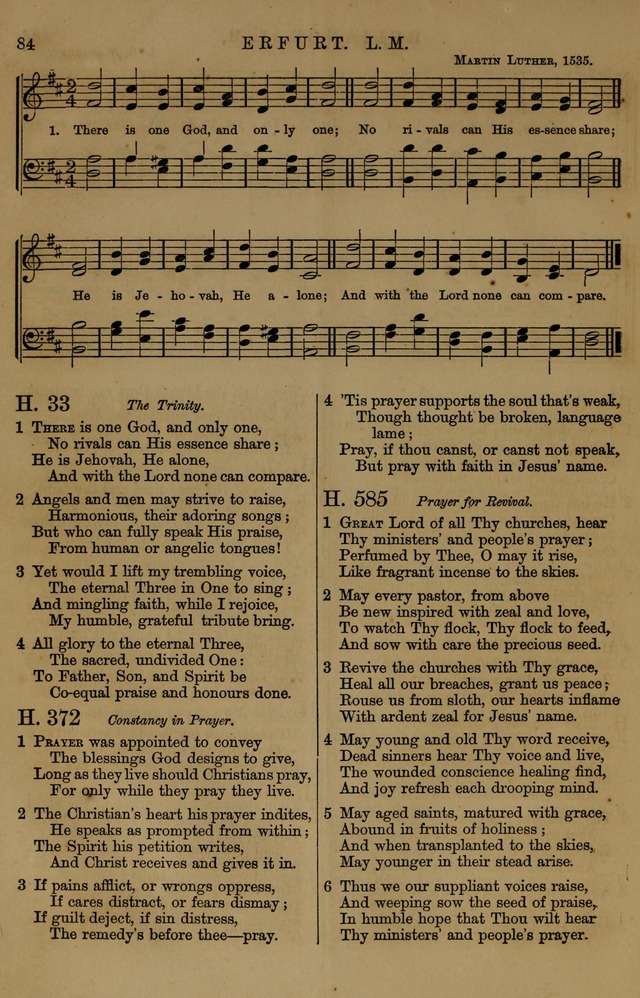 Book of Hymns and Tunes, comprising the psalms and hymns for the worship of God, approved by the general assembly of 1866, arranged with appropriate tunes... by authority of the assembly of 1873 page 80