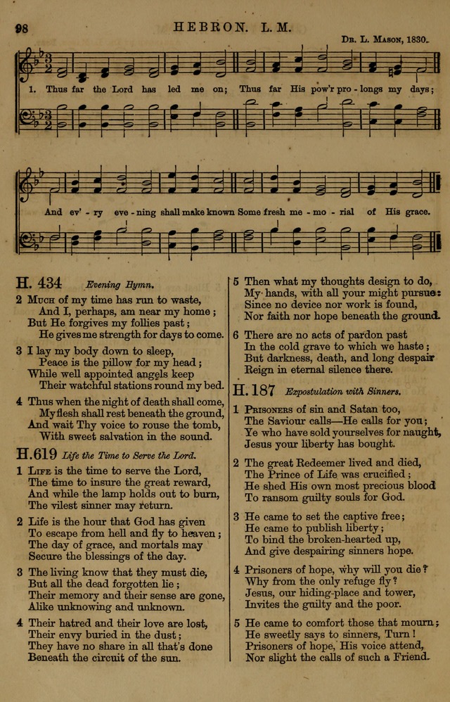 Book of Hymns and Tunes, comprising the psalms and hymns for the worship of God, approved by the general assembly of 1866, arranged with appropriate tunes... by authority of the assembly of 1873 page 94