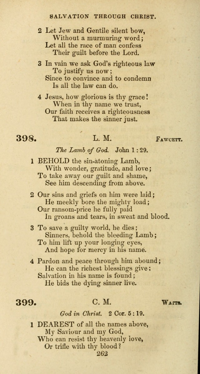 The Baptist Psalmody: a selection of hymns for the worship of God page 262