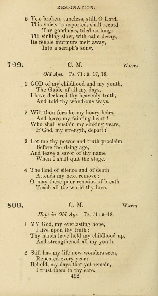 The Baptist Psalmody: a selection of hymns for the worship of God page 492