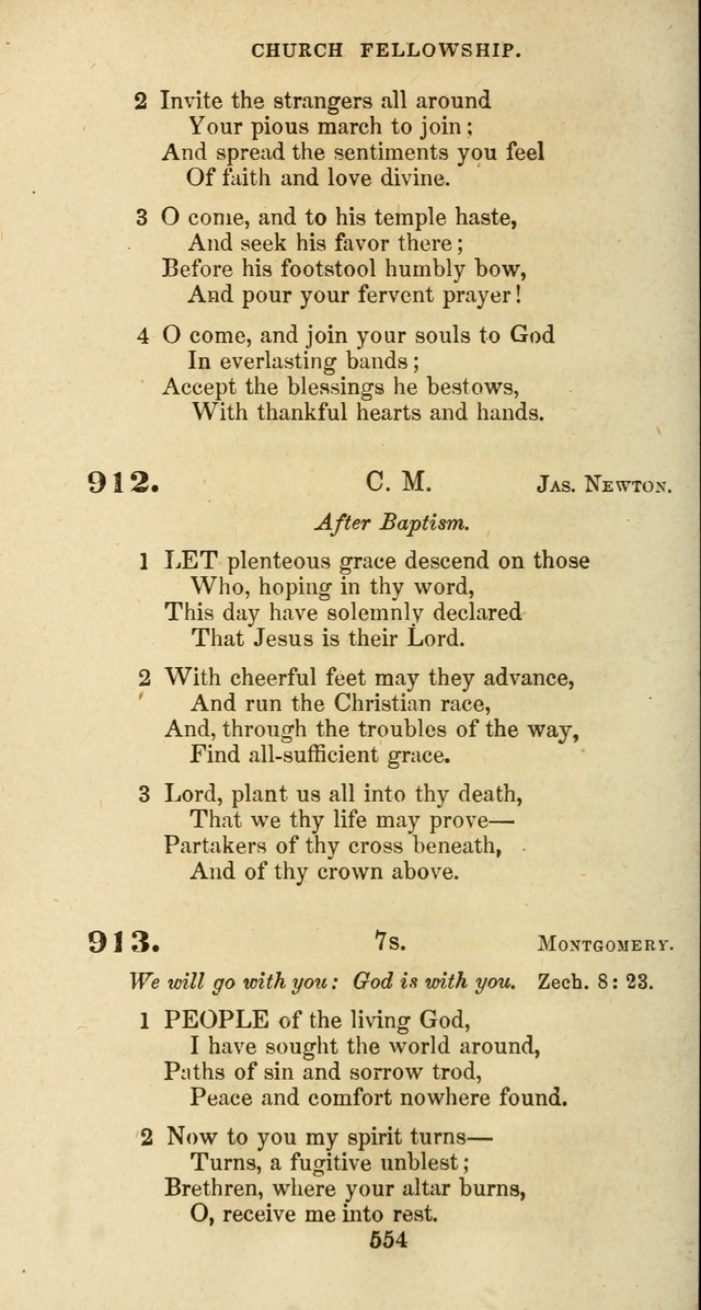The Baptist Psalmody: a selection of hymns for the worship of God page 554