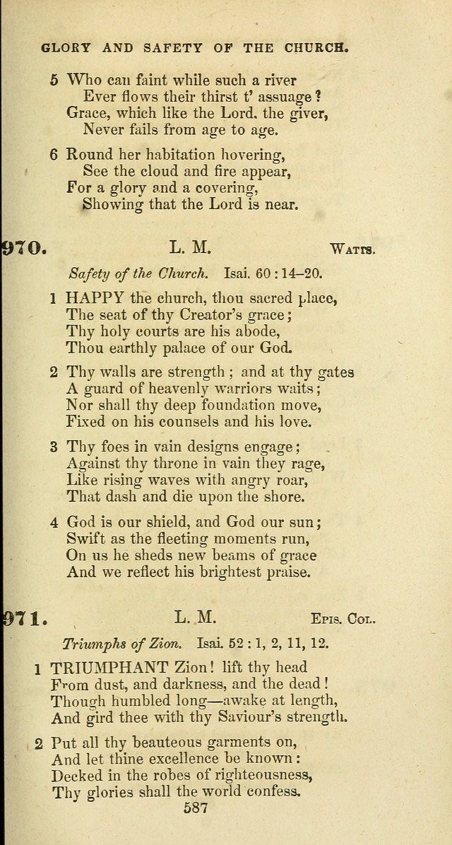 The Baptist Psalmody: a selection of hymns for the worship of God page 587