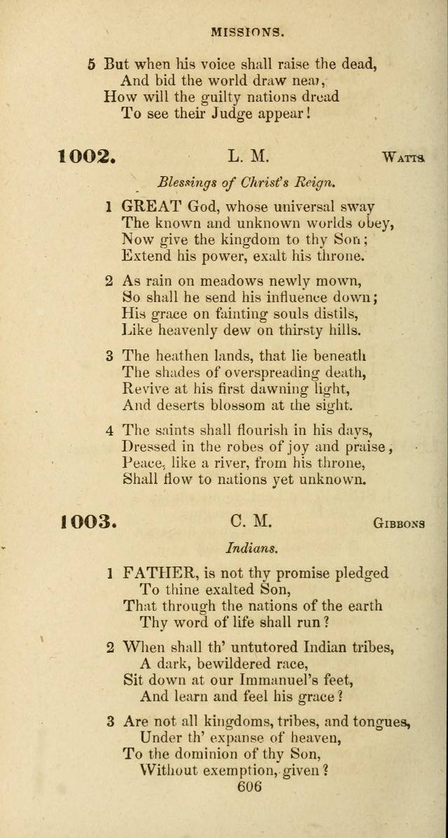 The Baptist Psalmody: a selection of hymns for the worship of God page 606