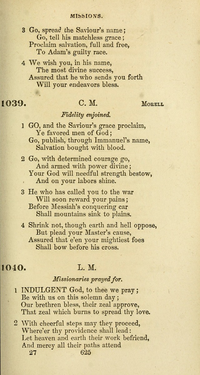 The Baptist Psalmody: a selection of hymns for the worship of God page 625