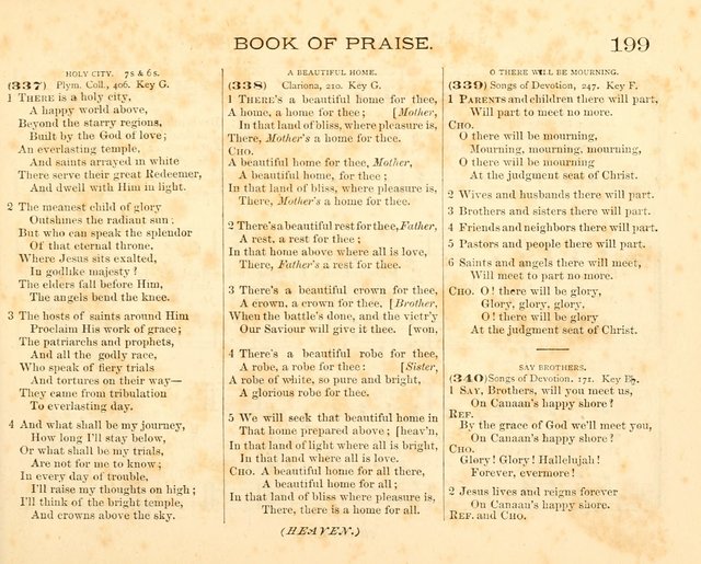 Book of Praise for the Sunday School: with hymns and tunes appropriate for the prayer meeting and the home circle page 202