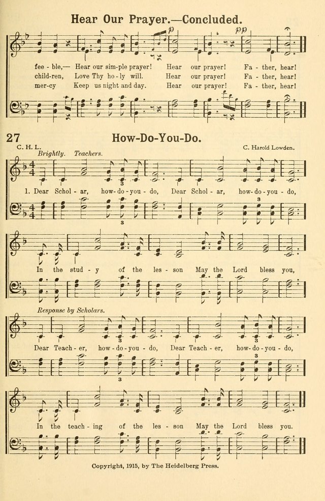Beginner and Primary Songs: for use in Sunday School and the Home page 32