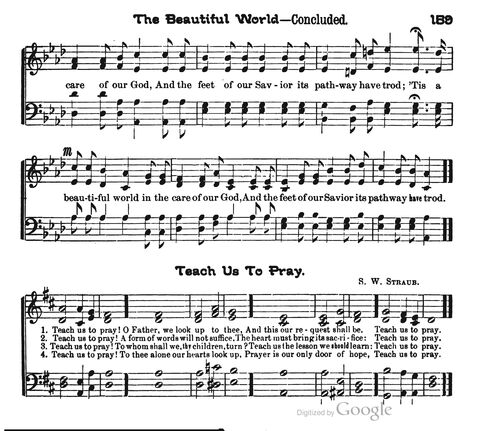 Beautiful Songs; a new and choice collection of songs for the sunday school. Also, a responsive service for each month in the year page 159