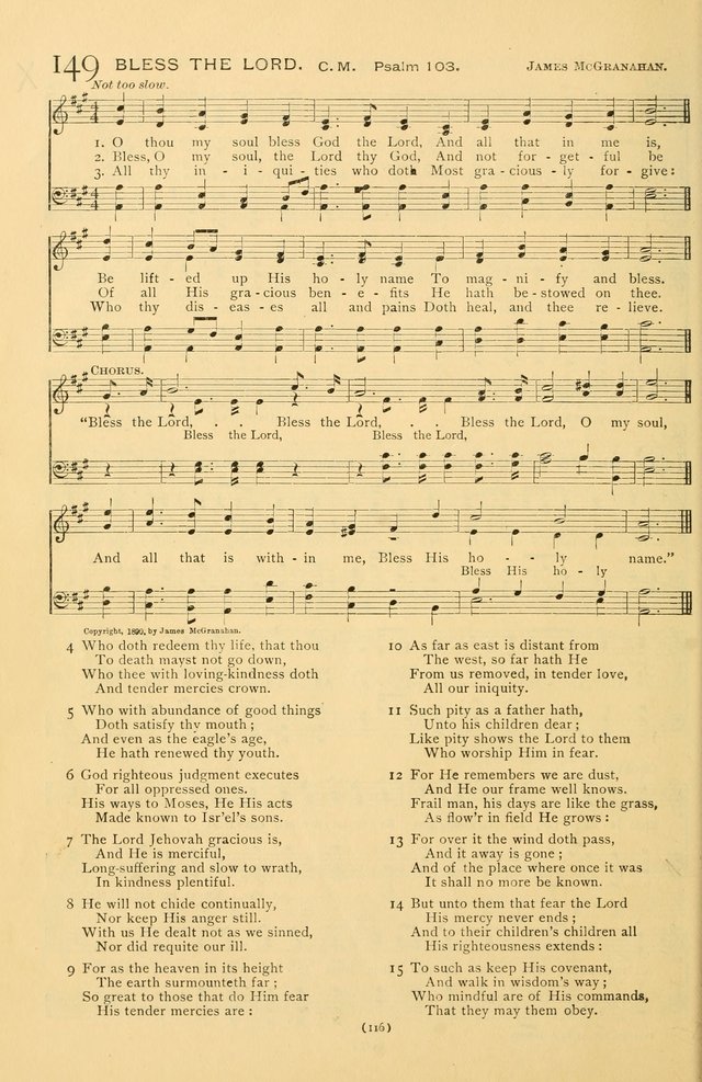 Bible Songs: consisting of selections from the Psalms set to music suitable for Sabbath Schools, prayer meetings, etc. page 116