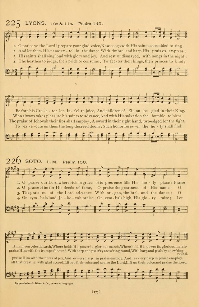 Bible Songs: consisting of selections from the Psalms set to music suitable for Sabbath Schools, prayer meetings, etc. page 175