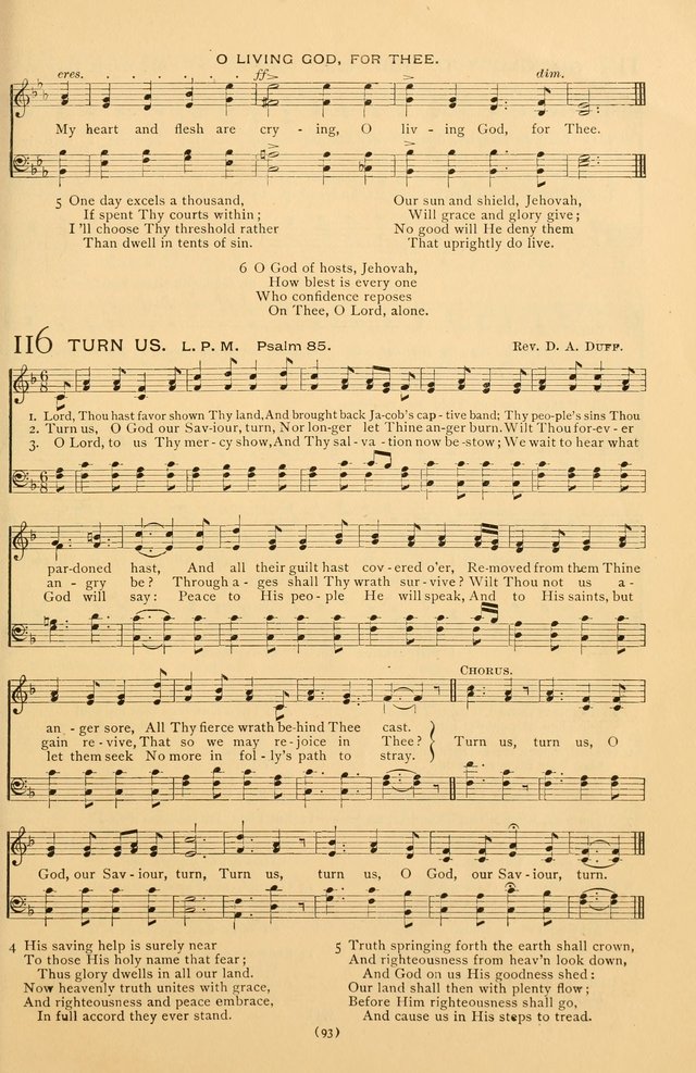 Bible Songs: consisting of selections from the Psalms set to music suitable for Sabbath Schools, prayer meetings, etc. page 93