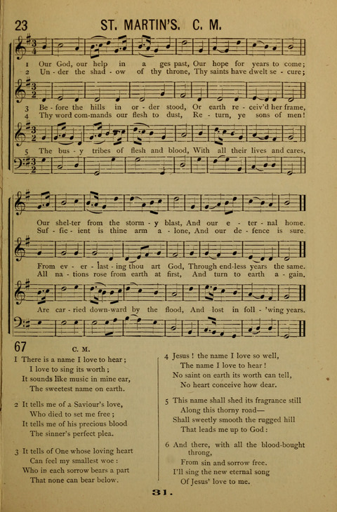 Bible School Echoes, and Sacred Hymns page 31
