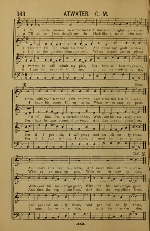 Bible School Echoes, and Sacred Hymns page 42