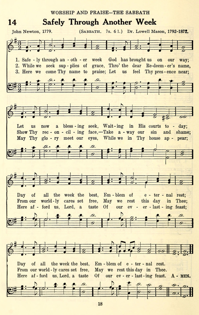 The Baptist Standard Hymnal: with responsive readings: a new book for all services page 10