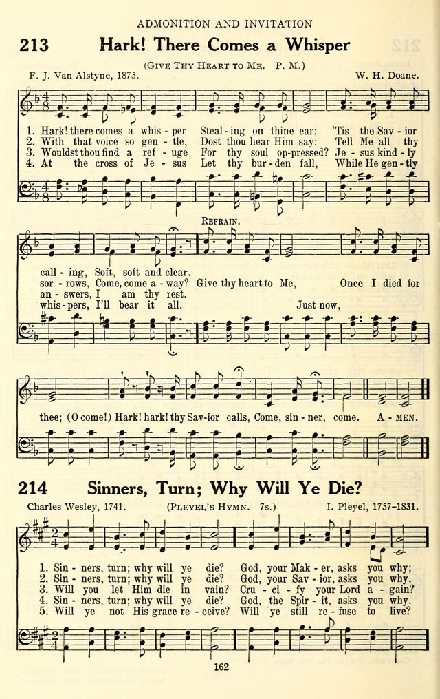 The Baptist Standard Hymnal: with responsive readings: a new book for all services page 154