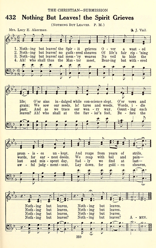 The Baptist Standard Hymnal: with responsive readings: a new book for all services page 351